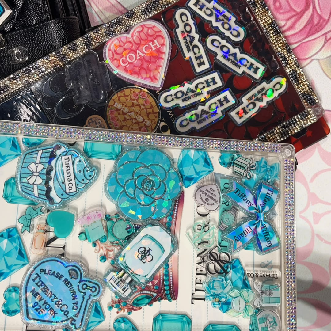 Flat back glitter acrylic for badge reel / shaker notebook/ pop socket