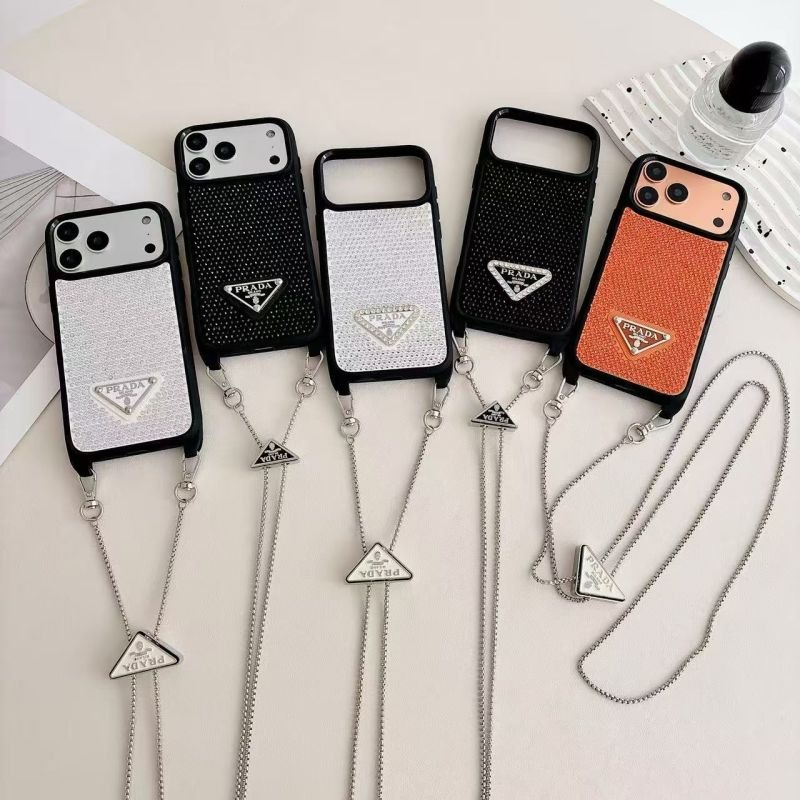 PRADA Cell Phone Case with Drill Chain