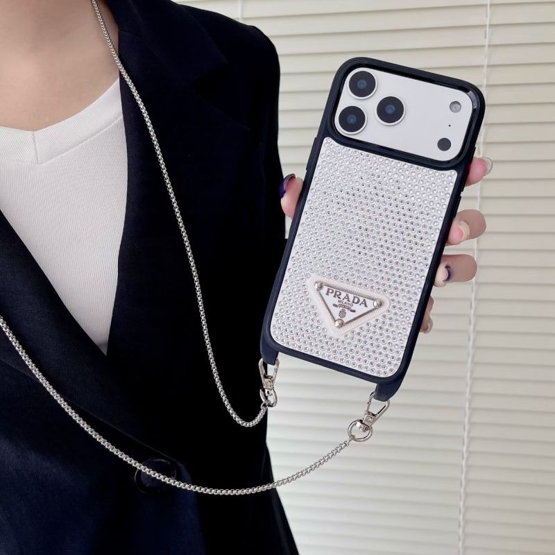 PRADA Cell Phone Case with Drill Chain
