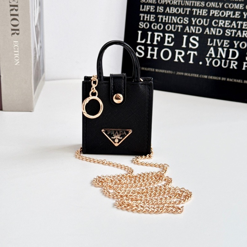 +Hanging chain Portable headphone bag Lipstick packet Prada Pradhan