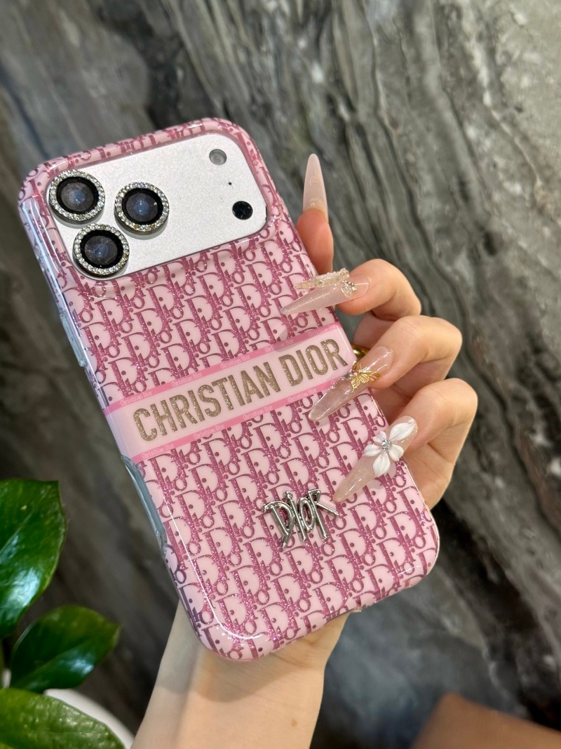 Youthful, trendy brand Dior Dior Maiden Pink🩷-Glitter/pigment-All-included imd Soft shell