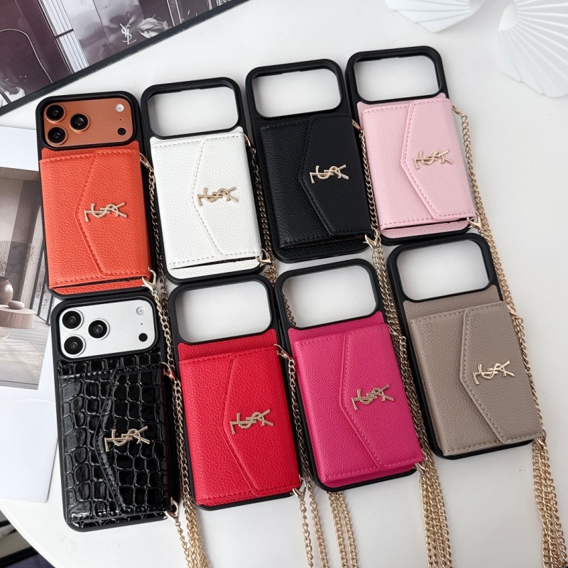 YSL Saint Laurent Lychee Organ Card Case