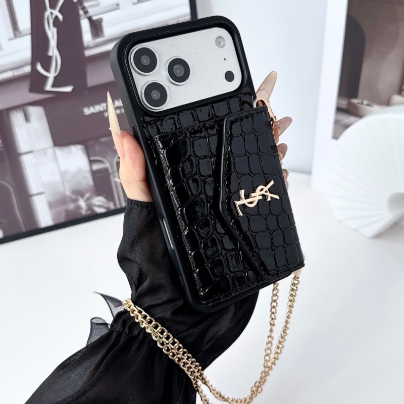 YSL Saint Laurent Lychee Organ Card Case