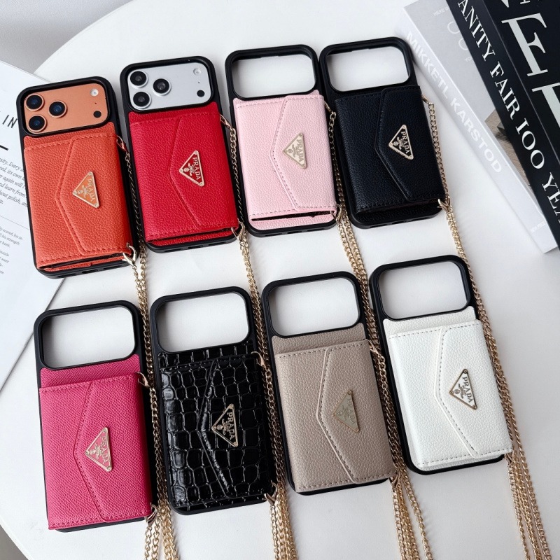 Prada Pradhan Lychee Organ Card Case