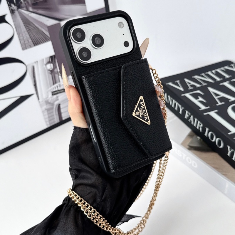 Prada Pradhan Lychee Organ Card Case