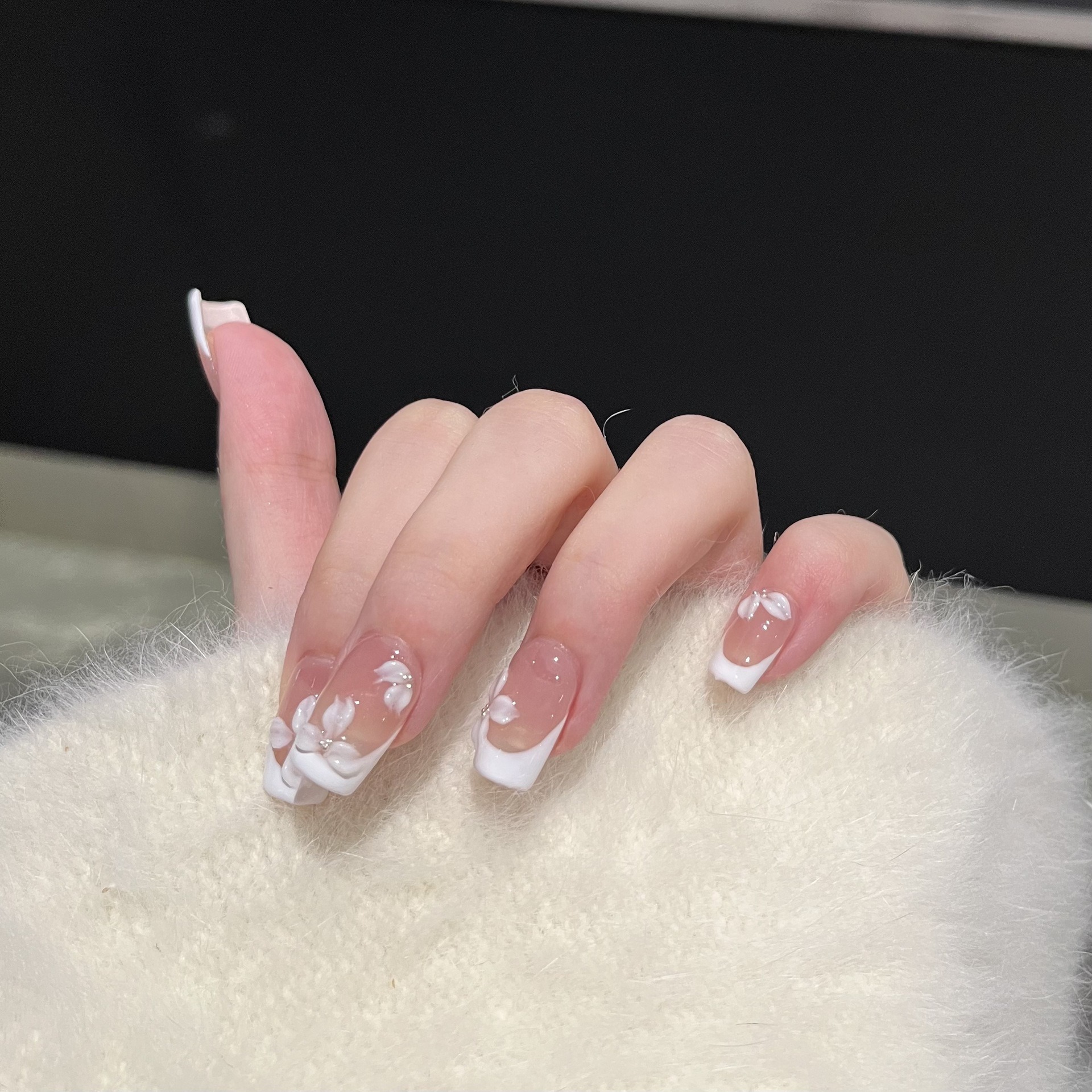 Wear armor pure handmade white French nude