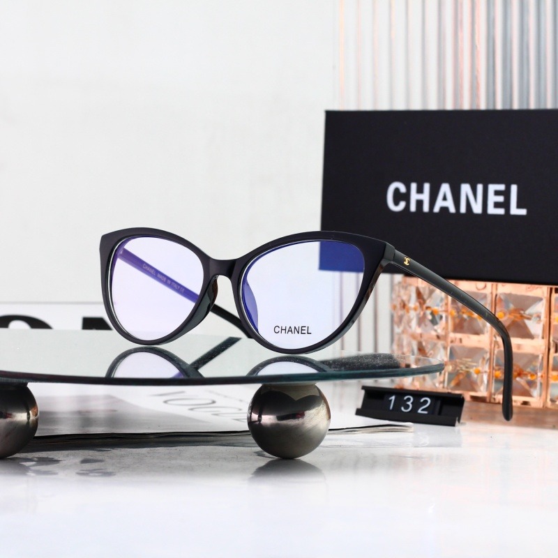 132 P20232525 Chanel Cat‑Eye Eyeglasses Frame