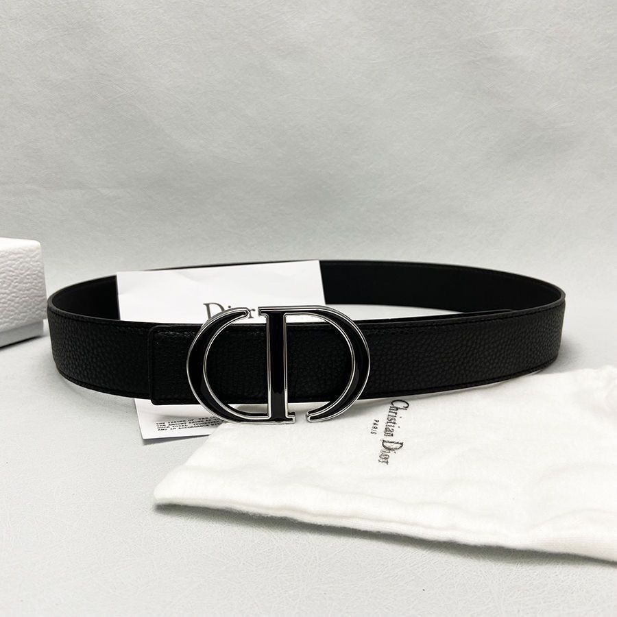 3.8CM Lychee pattern+Silver Edge Buckle/ 120cm