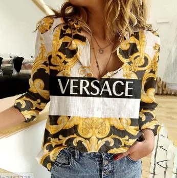 01102# Women's designer long-sleeved shirt
