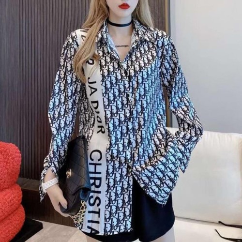 01102# Women's designer long-sleeved shirt