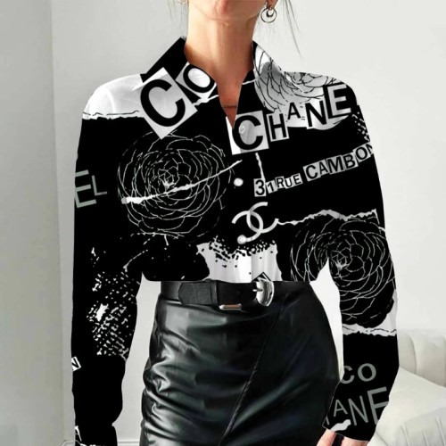 01102# Women's designer long-sleeved shirt