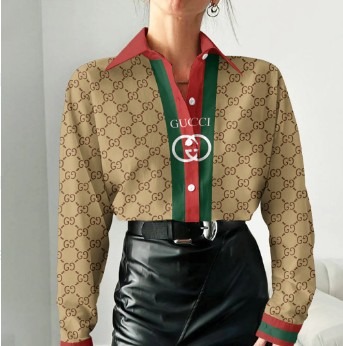 01102# Women's designer long-sleeved shirt