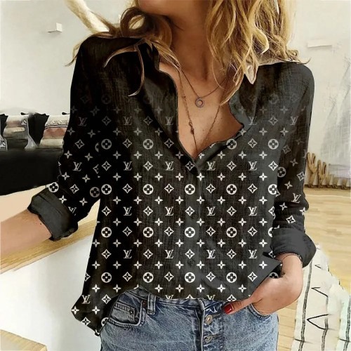 01102# Women's designer long-sleeved shirt