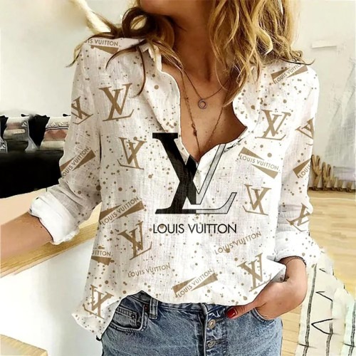 01102# Women's designer long-sleeved shirt