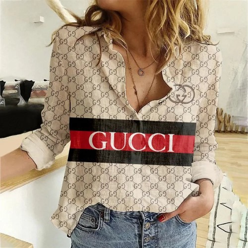 01102# Women's designer long-sleeved shirt