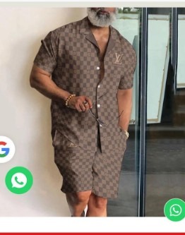 01103# men's short sleeve shorts DESIGNER Ancient Set