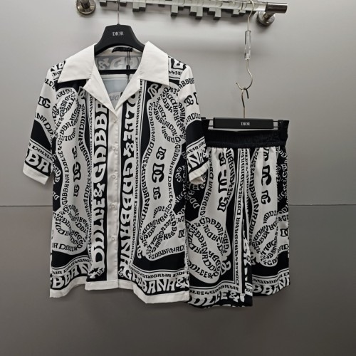 01103# men's short sleeve shorts DESIGNER Ancient Set