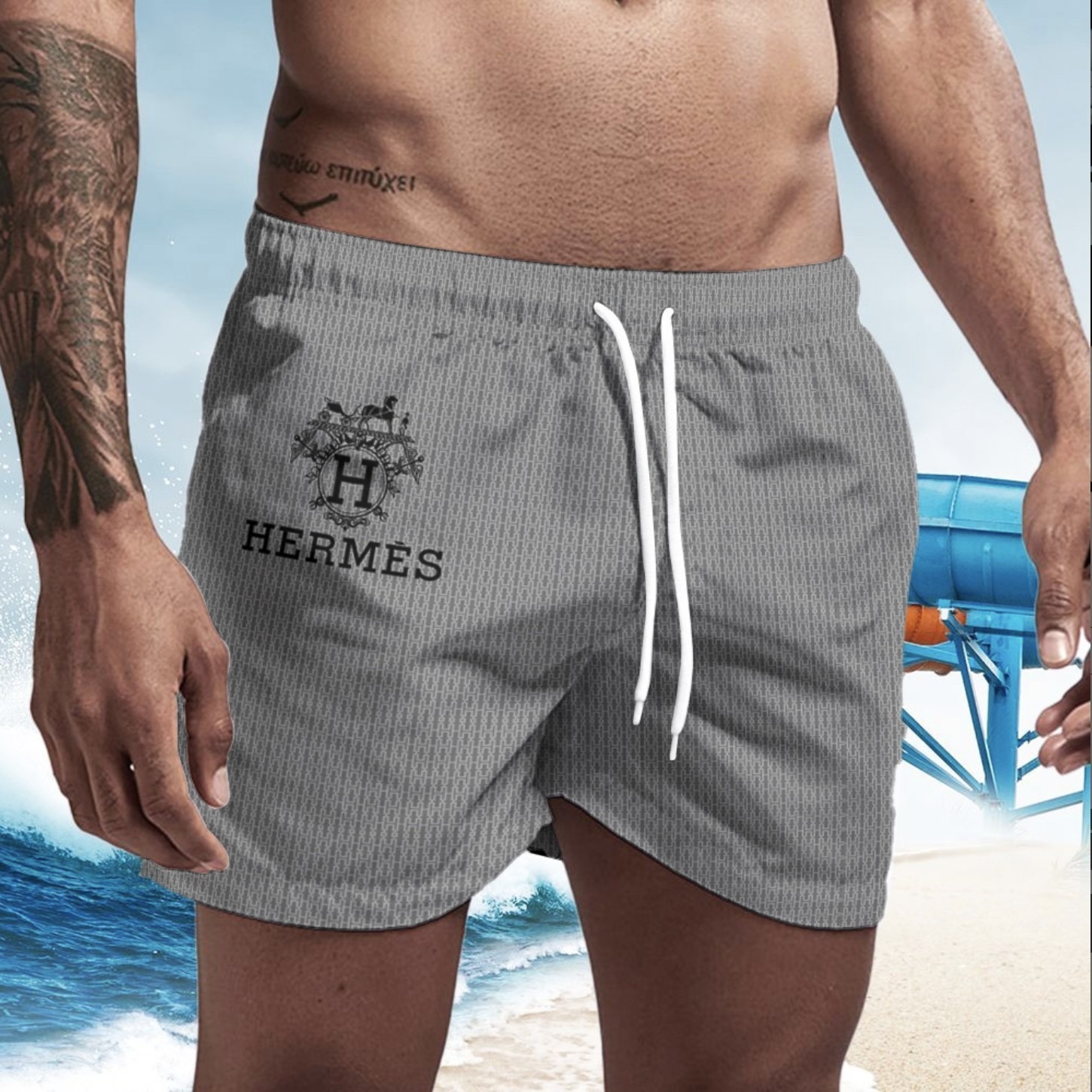 01104# men's beach pants