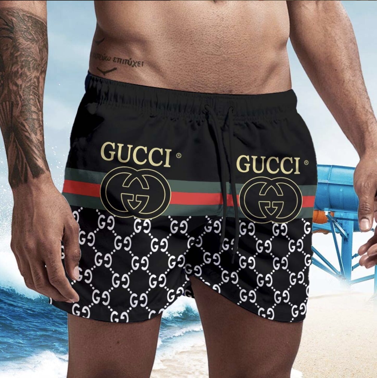 01104# men's beach pants