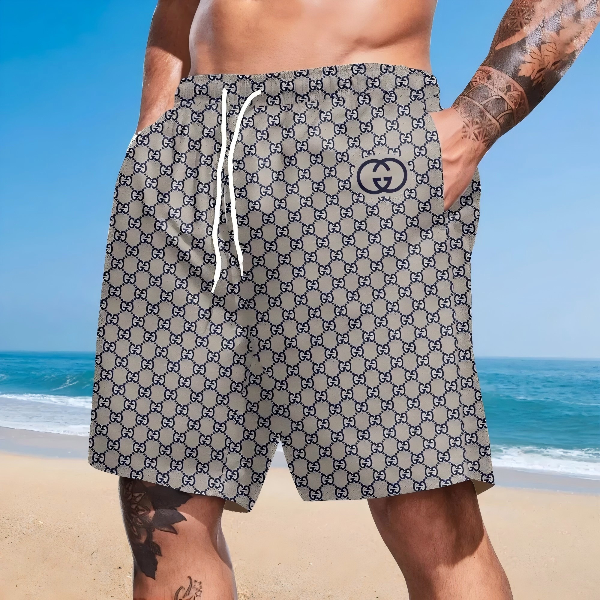 01104# men's beach pants