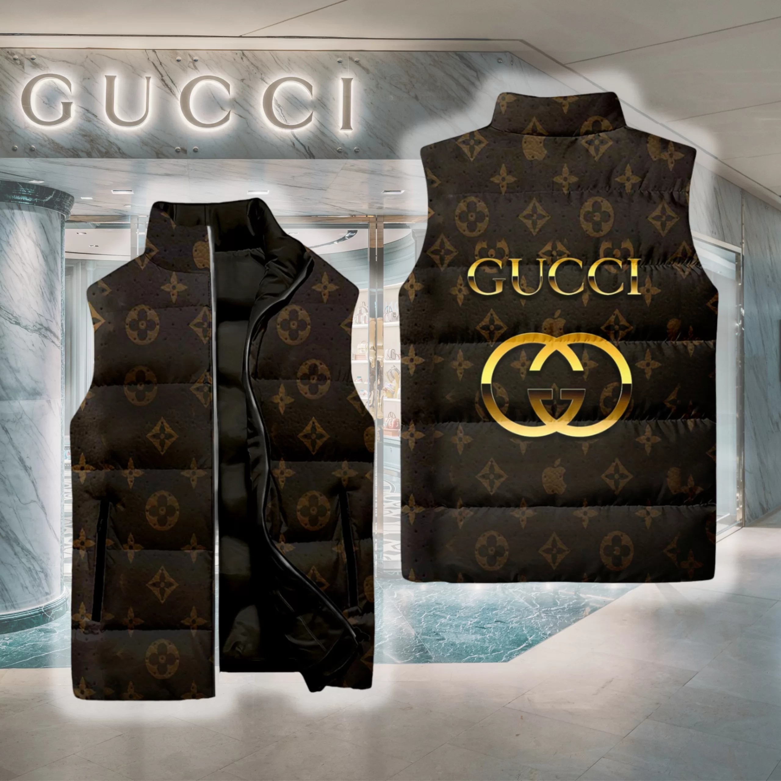 01106# designer Down vest