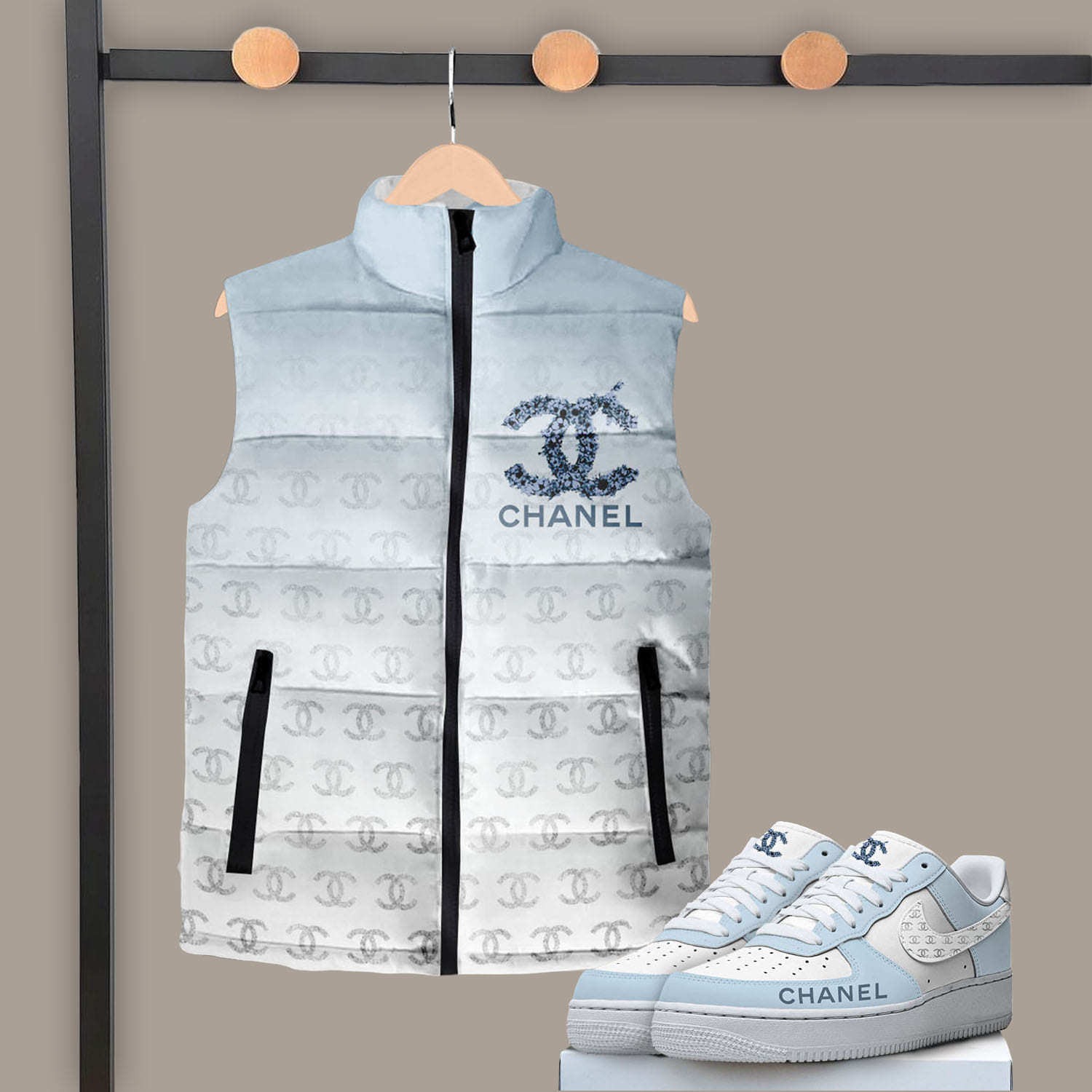 01106# designer Down vest