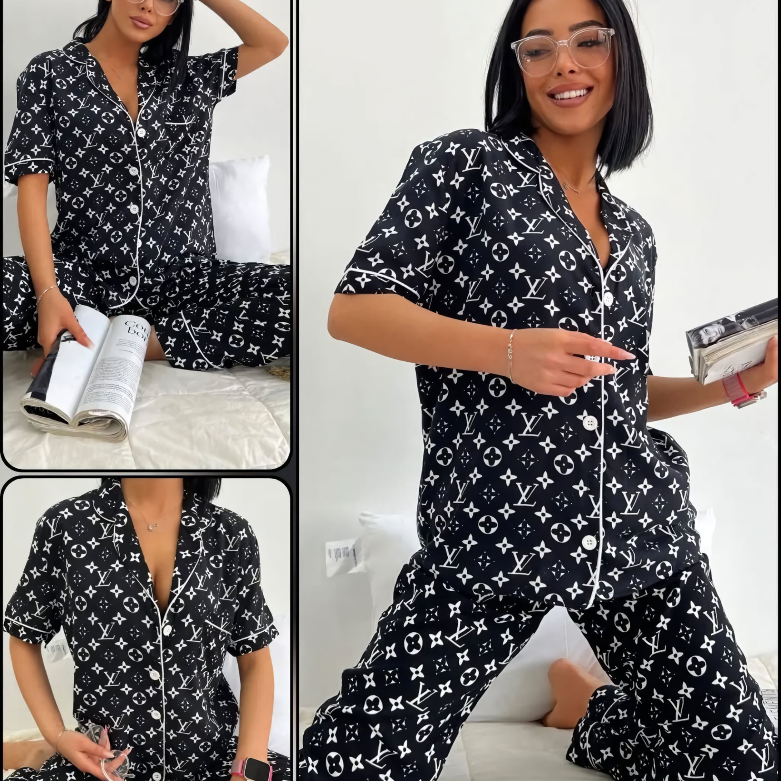 01112# long pajamas set