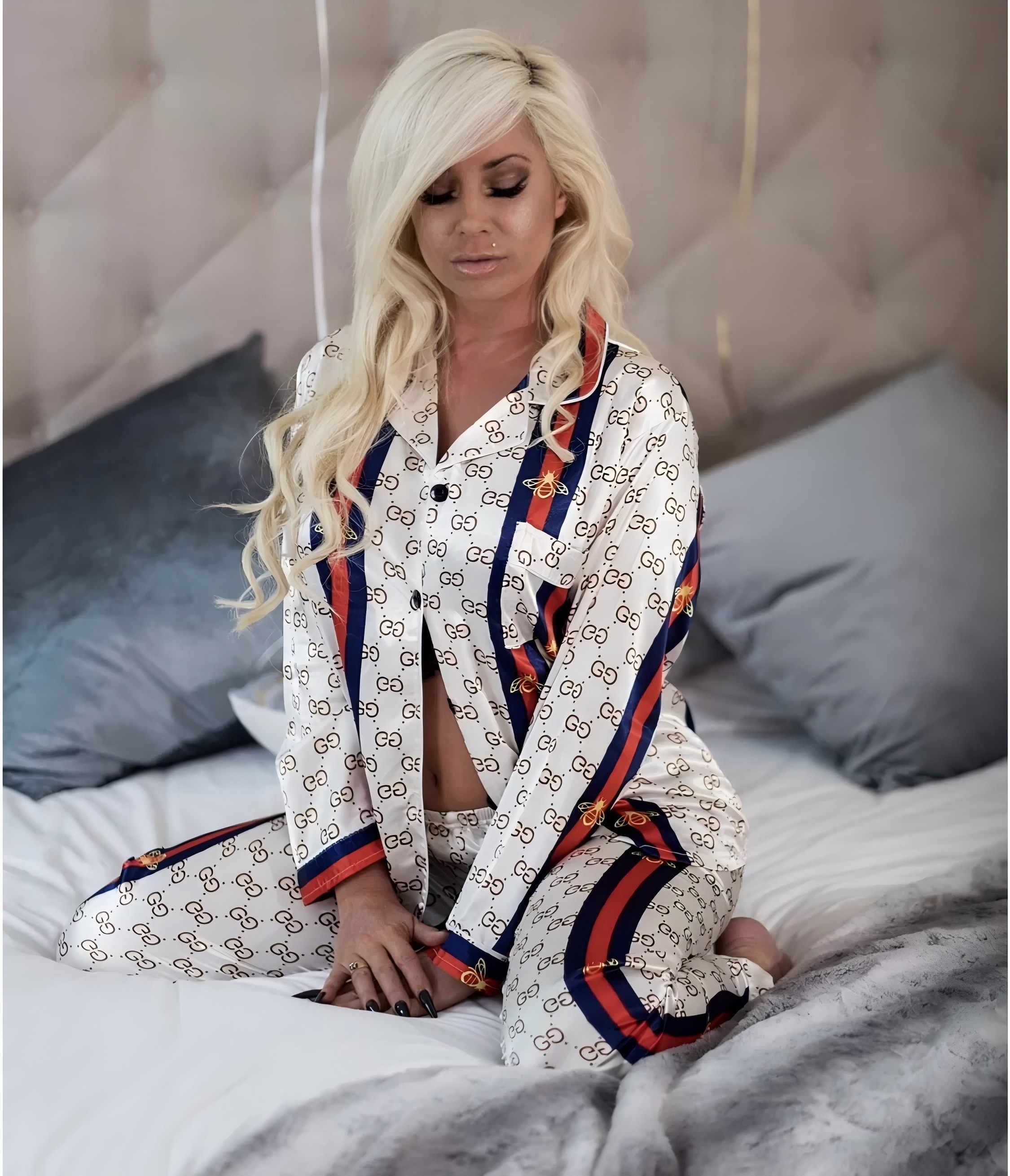 01112# long pajamas set