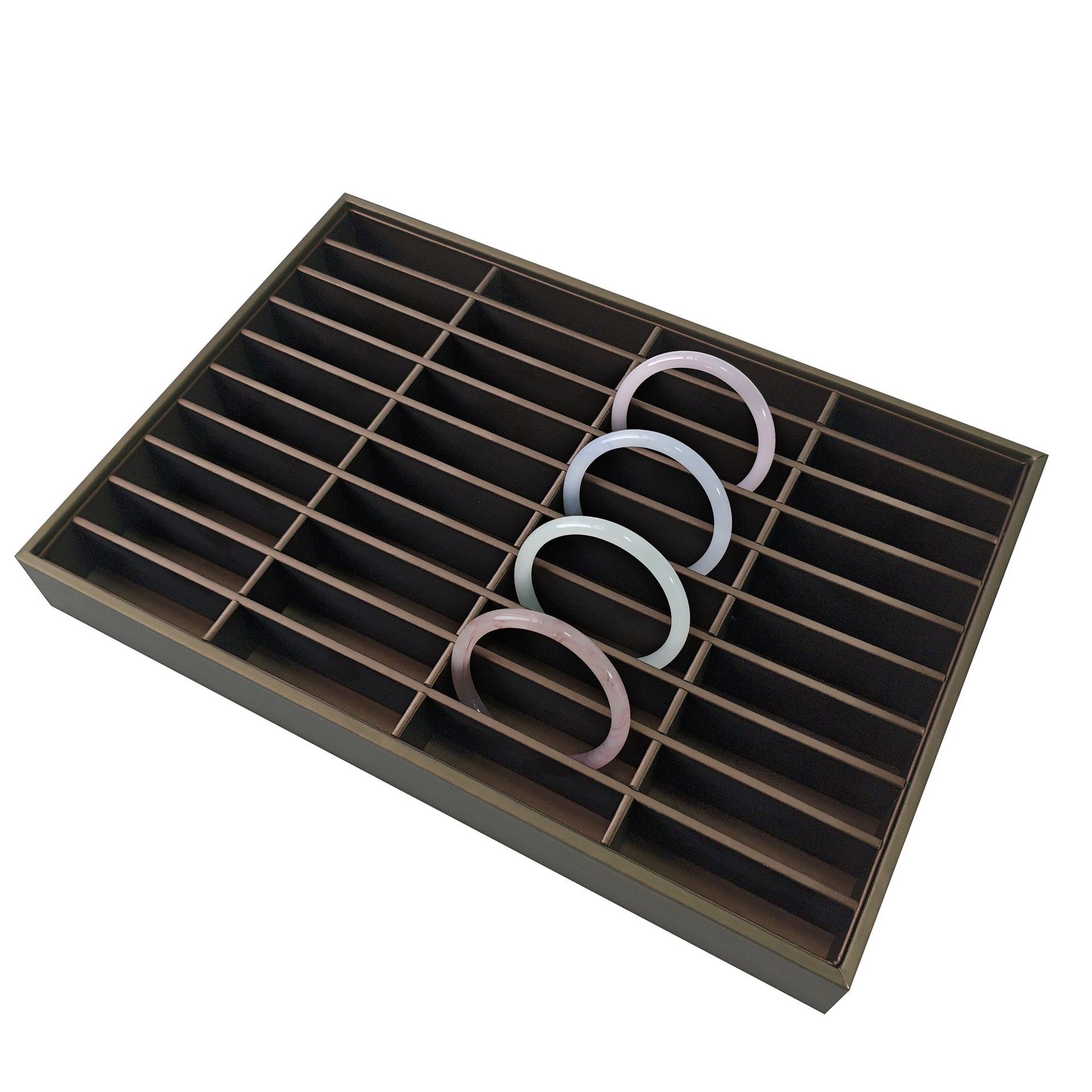 High-end 40 Jadeite Bracelet Display Tray Large Capacity Jade Bracelet Storage Tray Live Streaming Bracelet Jewelry Display Tray