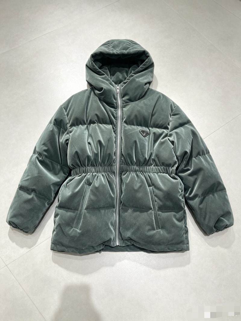 PRADA Velvet Ant Waist Down Jacket