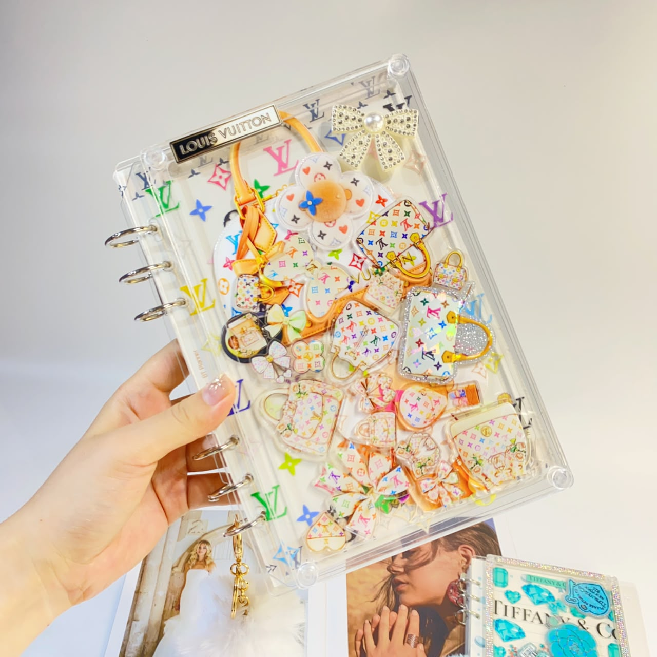 00049# !!! A5- Size !!! Shaker acrylic notebook for DIY