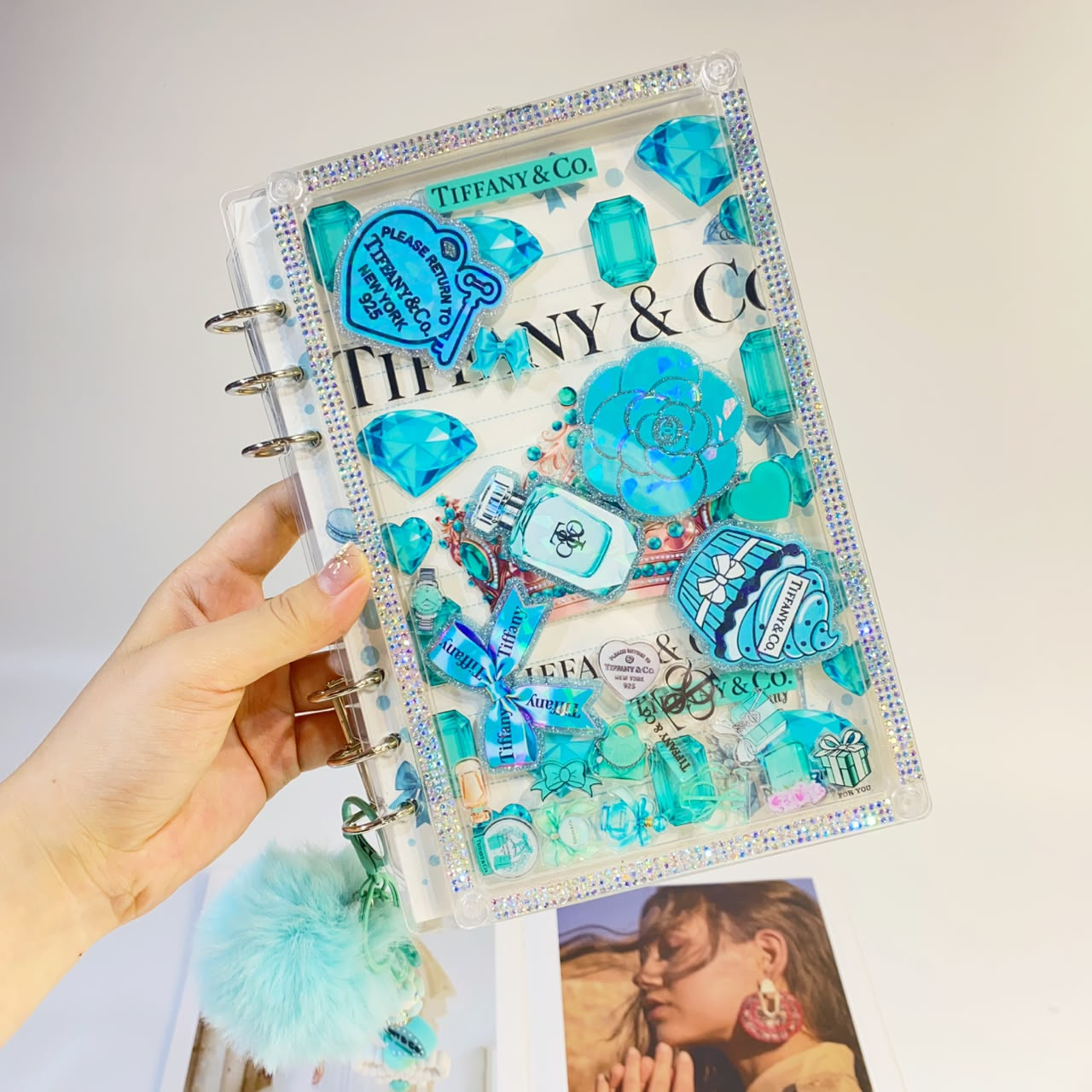 00049# !!! A5- Size !!! Shaker acrylic notebook for DIY