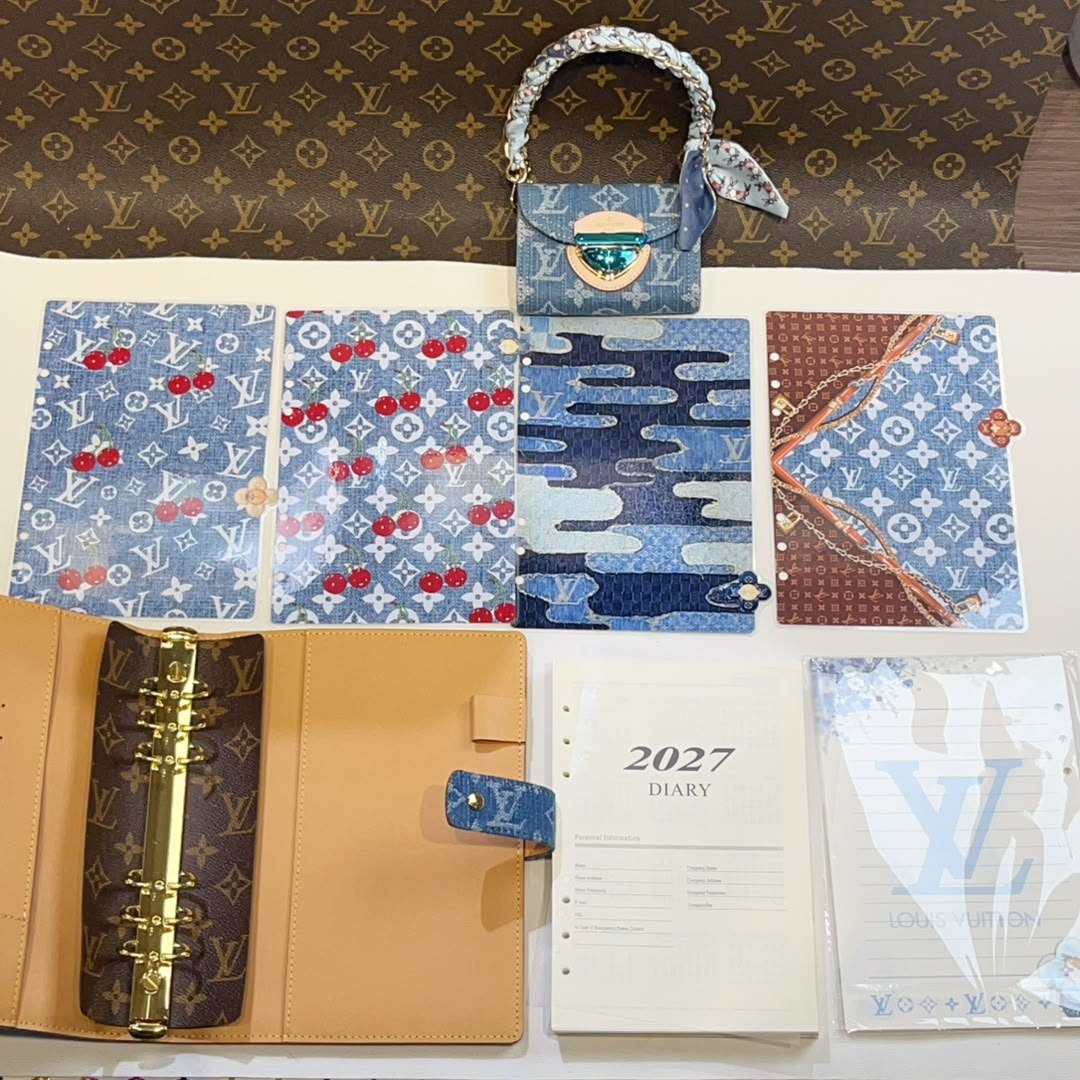Denim planner , Denim cover , Denim journal case.