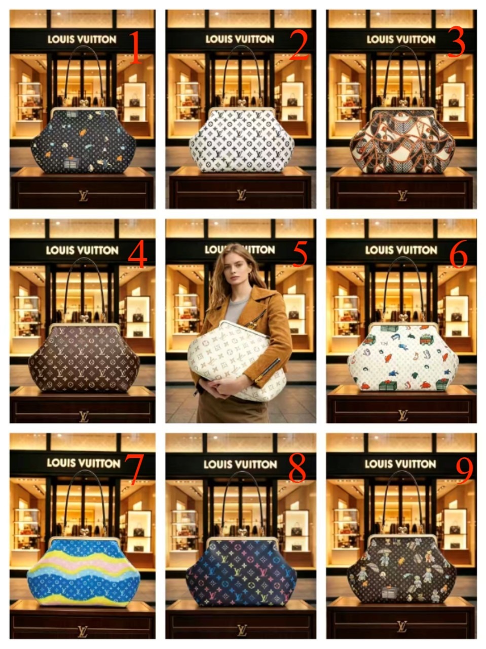 lv Printed Personalized Nose Bag