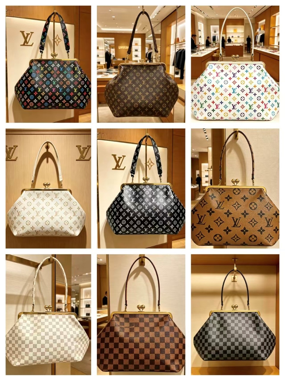 New designer print elbow bag