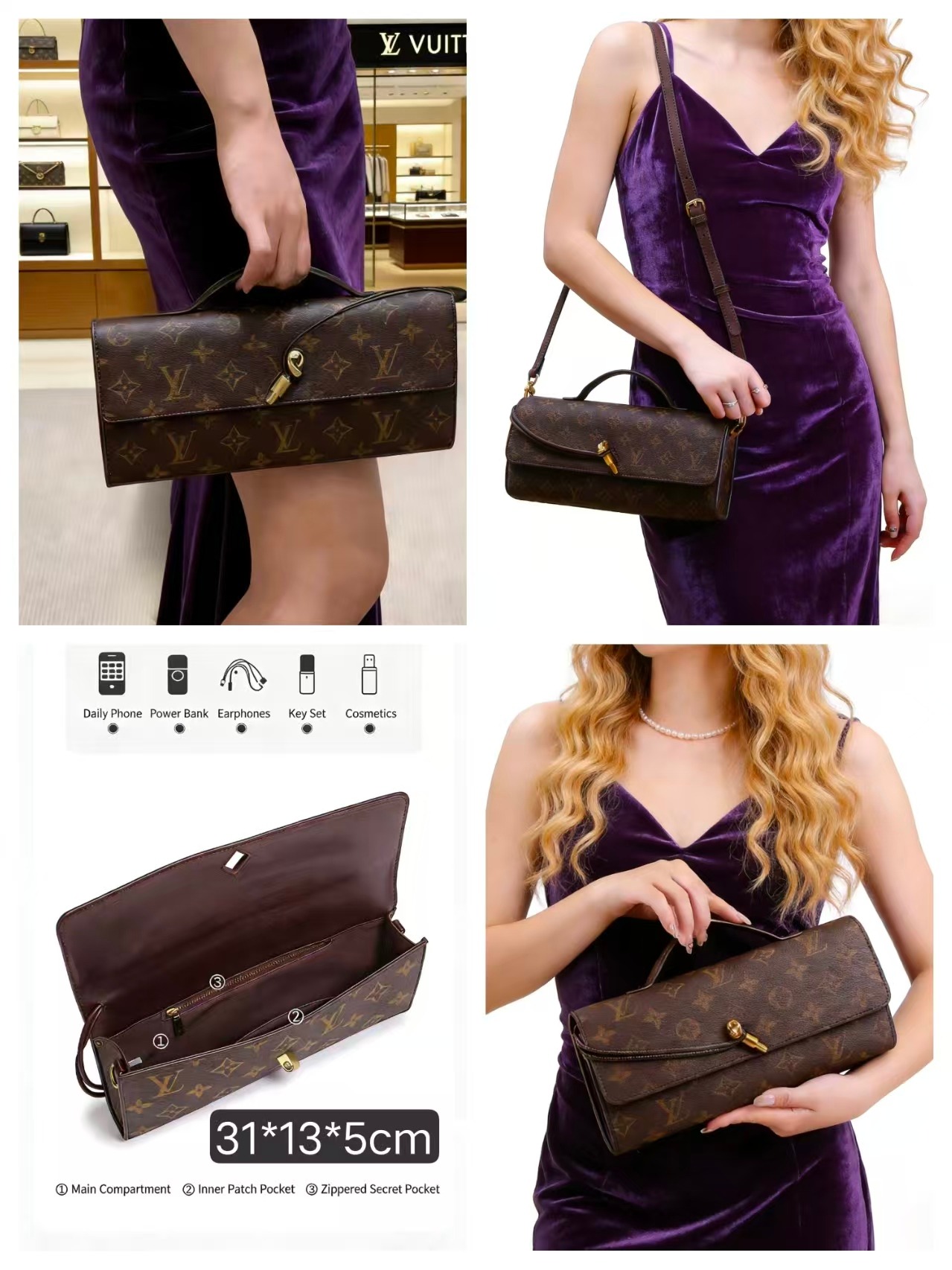 Designer Classic Print Bag