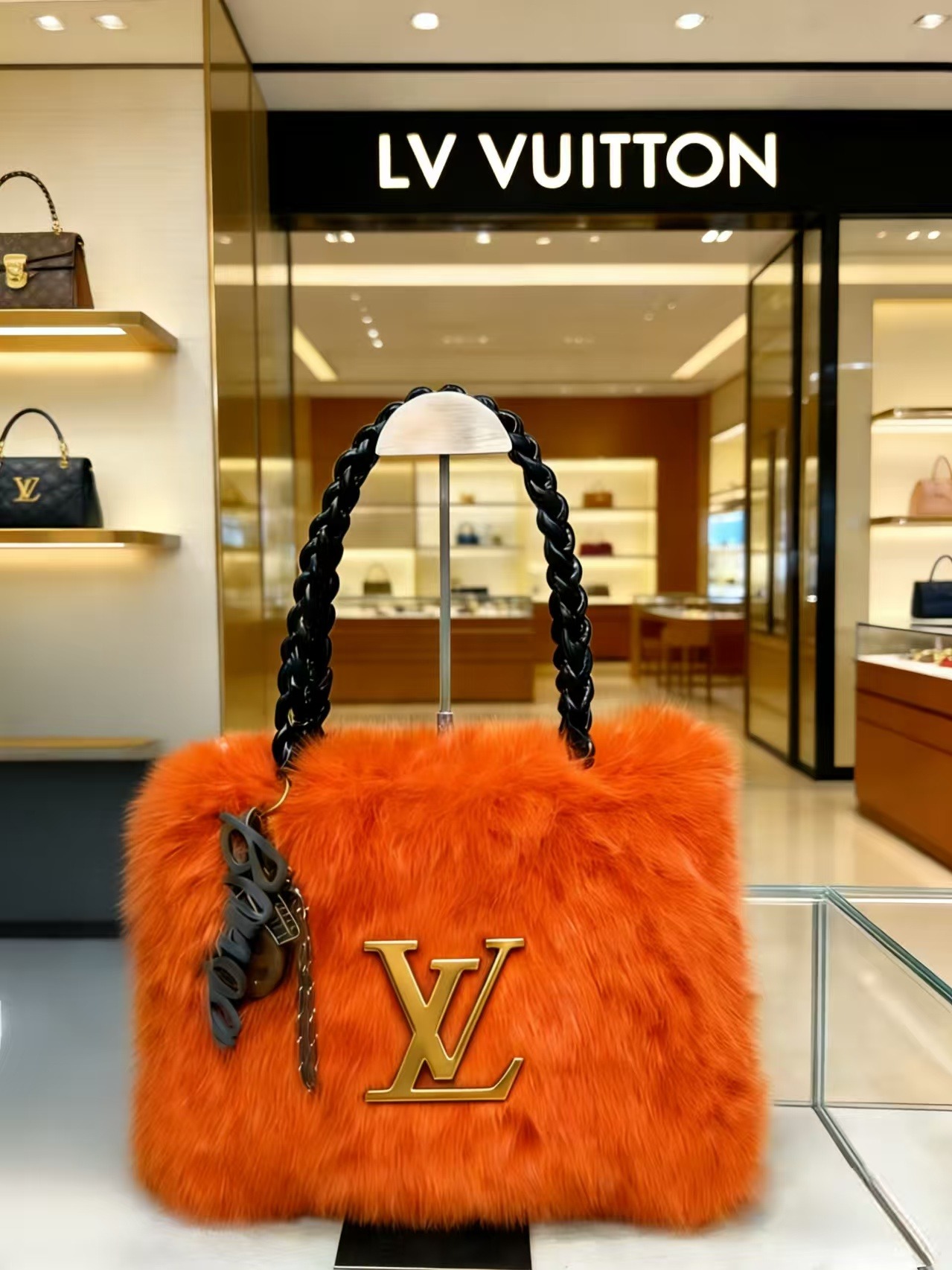 Designer Winter Solid Flap Fabric Handbag